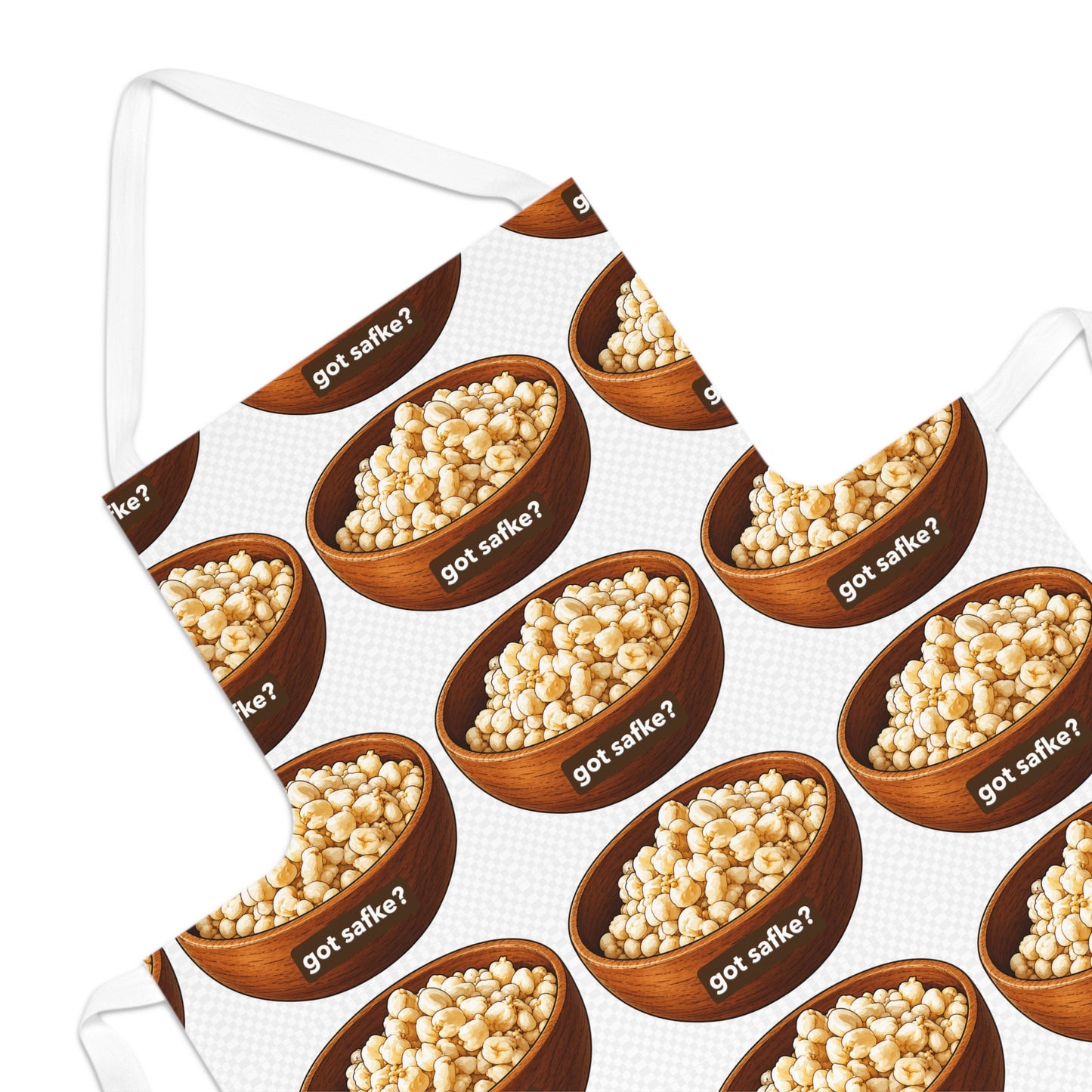 Safke Bowl Apron — 'got safke?' Funny Snack Lover Kitchen Apron