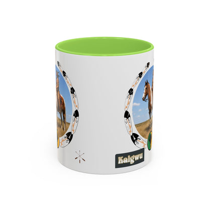 Kiowa Native Horse Photo Mug — Western Indigenous Pride Coffee Cup (11oz/15oz)