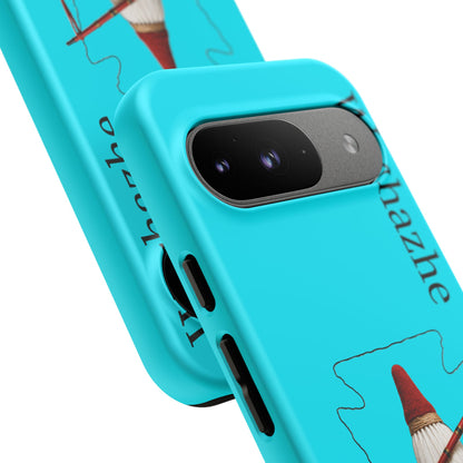 Osage Phone Case — Wazhahze Tribal Shield Design (Native Feather & Tomahawk)