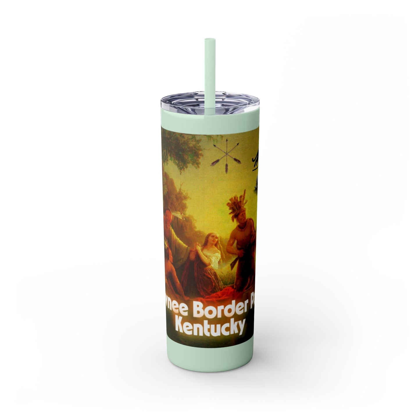 Shawnee East Skinny Tumbler with Straw, 20oz