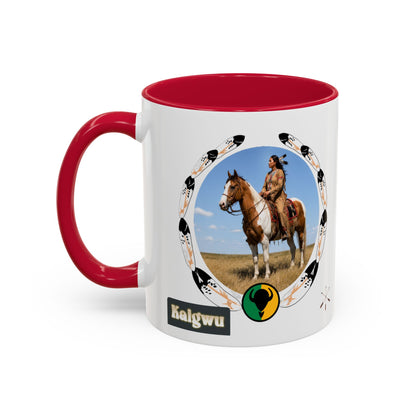 Kiowa Native Horse Photo Mug — Western Indigenous Pride Coffee Cup (11oz/15oz)