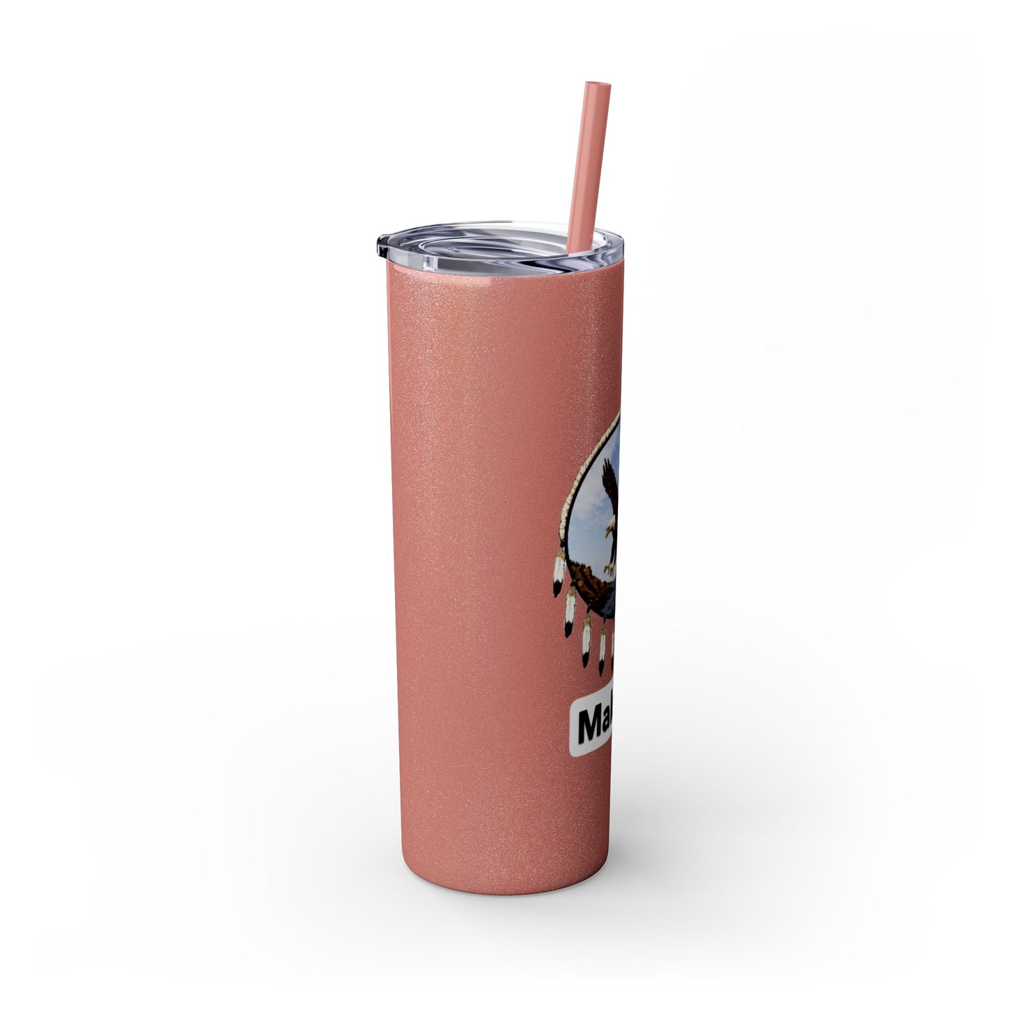 Modoc Eagle Skinny Tumbler – 20oz Straw Travel Cup (Maklaks)