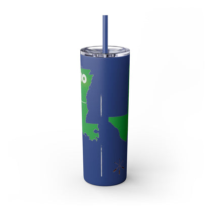 Caddo Kadohadoha Texas Map 20oz Skinny Tumbler with Straw