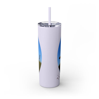 Ottawa Adawe Canoe Skinny Tumbler — 20oz Insulated Travel Cup with Straw