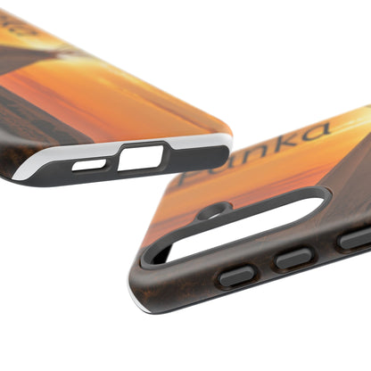 Ponca Sunset Tipi Phone Case — Personalized Native Teepee Landscape