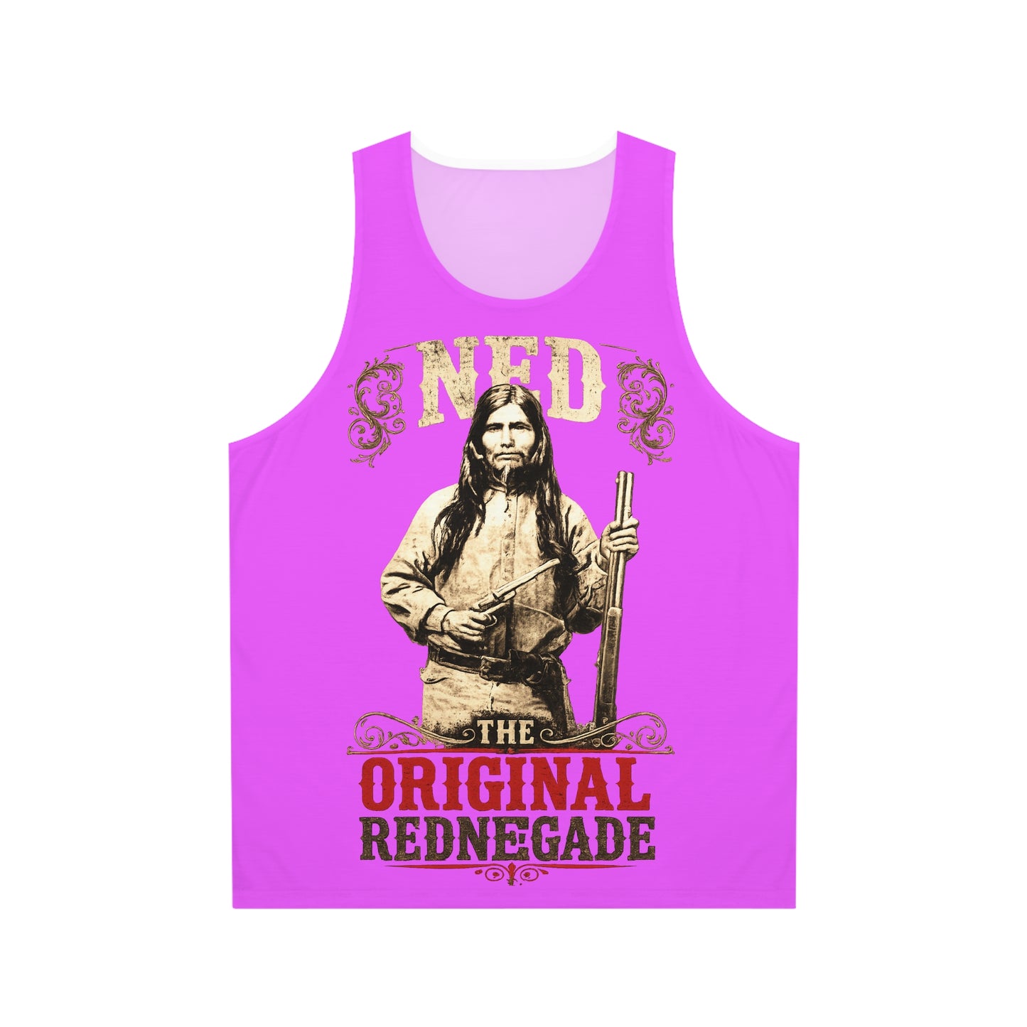 Ned Rednegade Vintage Native Portrait Tank Top