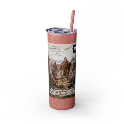 Miami Tribe Historical Skinny Tumbler 20oz — Native American Heritage Travel Cup