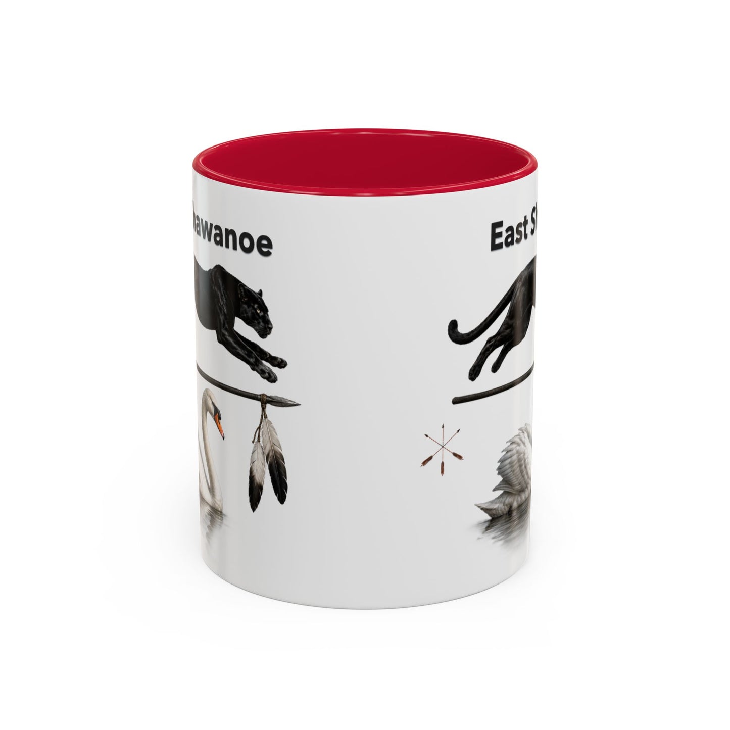 Shawnee East Shawanoe Mascot Panther & Swan Coffee Mug (11oz/15oz)