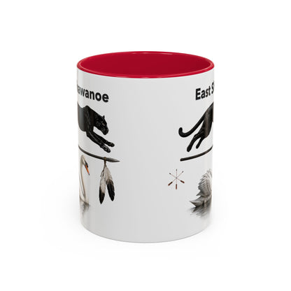 Shawnee East Shawanoe Mascot Panther & Swan Coffee Mug (11oz/15oz)