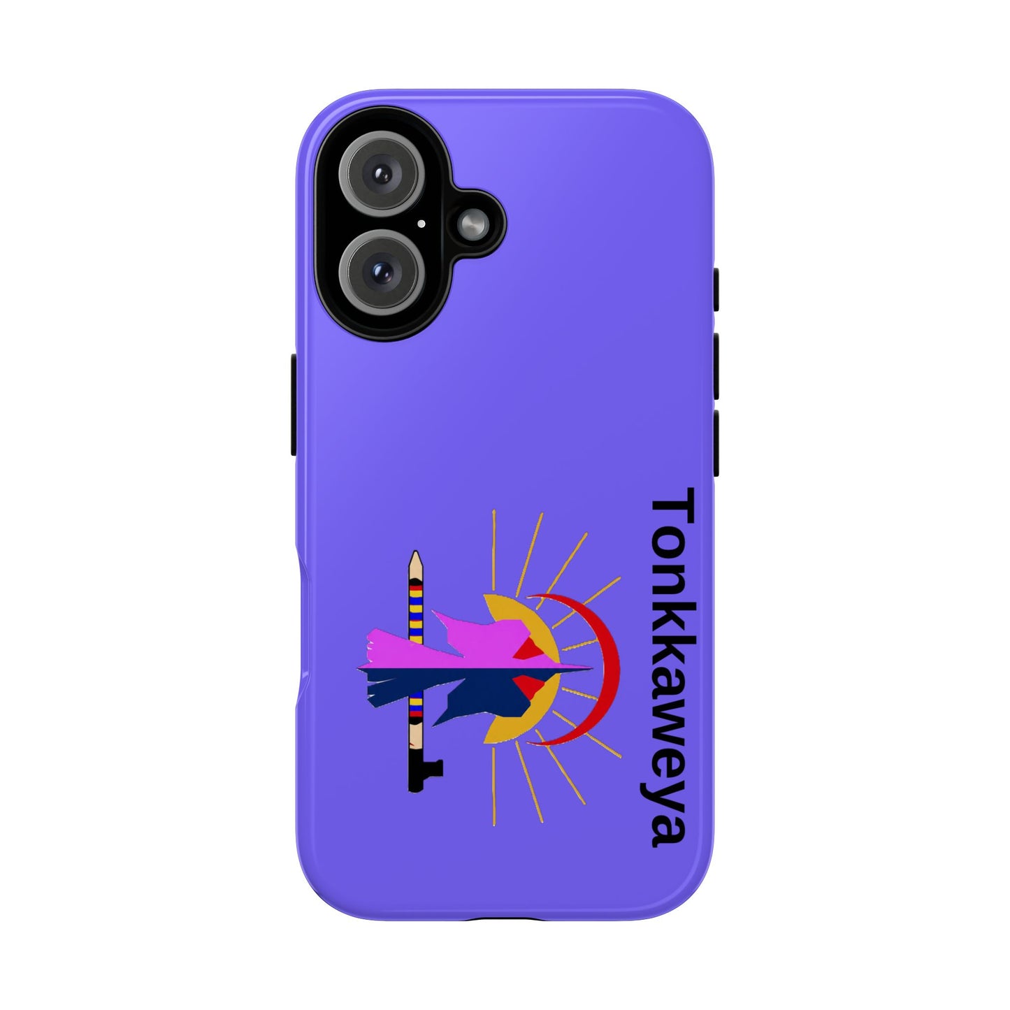 Tonkawa Phone Case — Tonkkaweya Sunrise Design (Protective Purple Hard Shell)