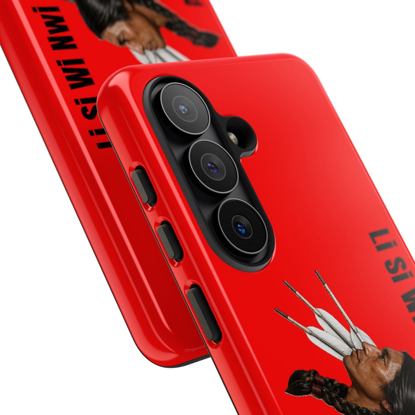 Absentee Shawnee Headdress Phone Case — 'Li Si Wi Ni' Design
