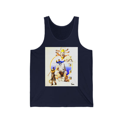 Inupiat/Yupik Wildlife Art Tank Top — Vintage Woodland Animal & Arrow Graphic