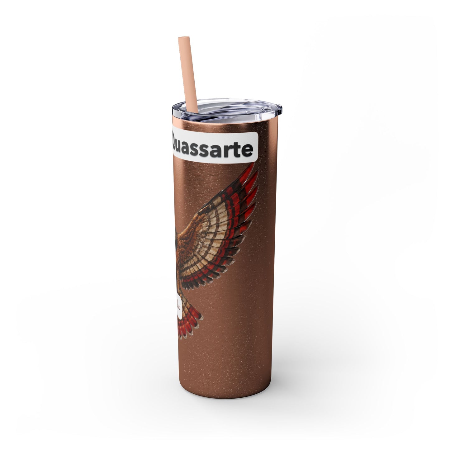 AQ Skinny Tumbler with Straw, 20oz