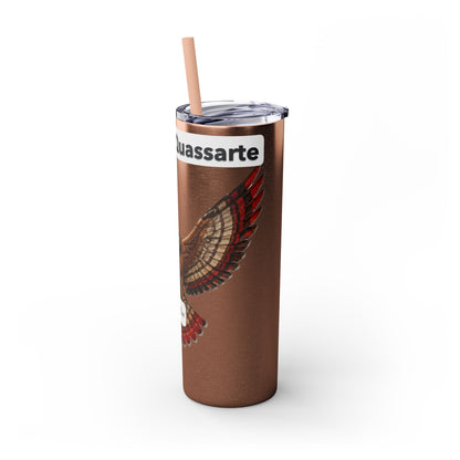 AQ Skinny Tumbler with Straw, 20oz
