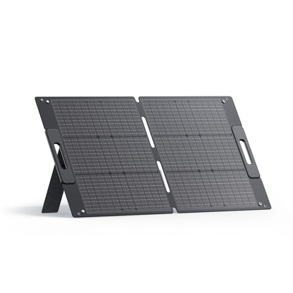 Solar Panel 100W for Portable Power Station EB3A AC2A AC70 AC180 Elite 200 V2 Foldable Solar Charger with Adjustable Kickstands for RV, Camping, Blackout