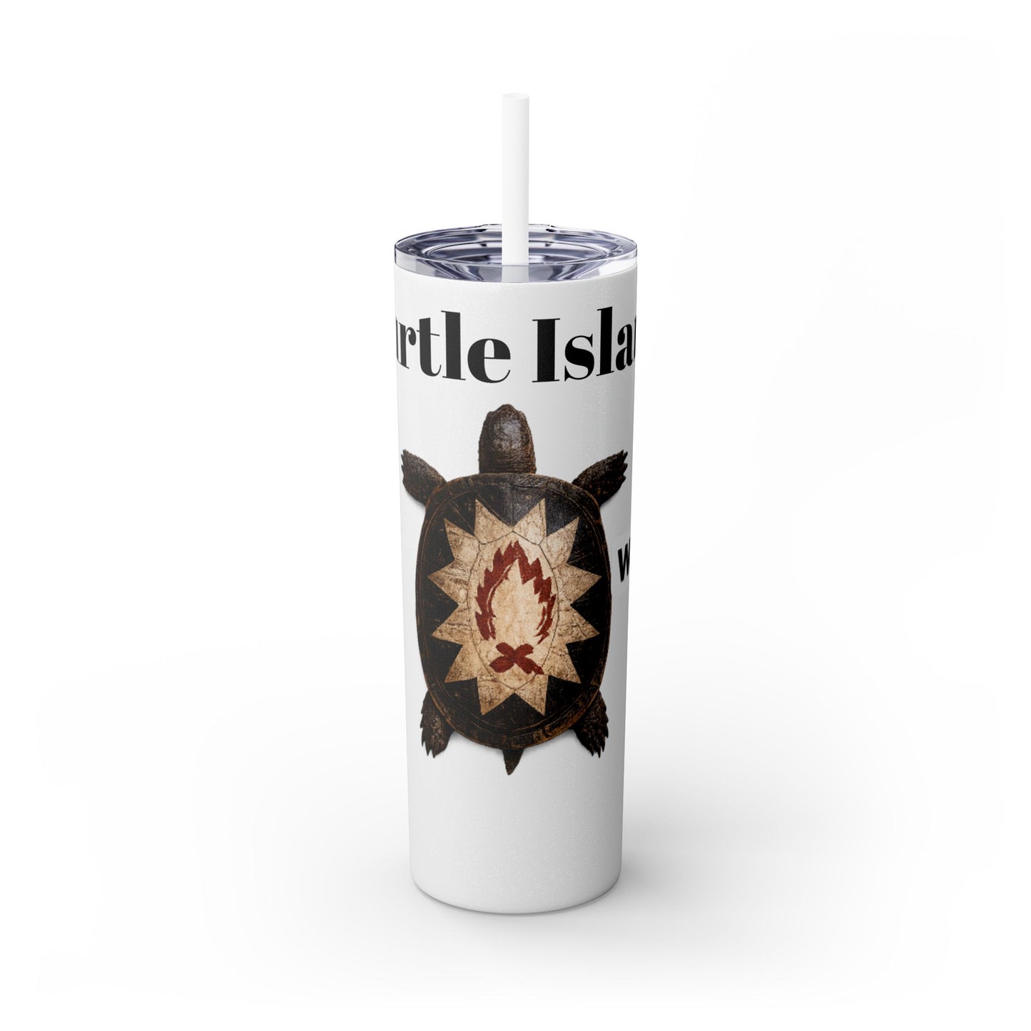 Wyandotte Skinny Tumbler with Straw, 20oz