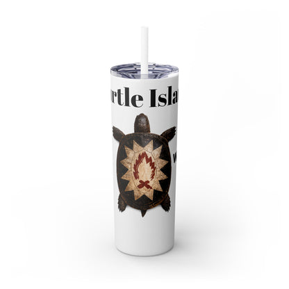 Wyandotte Skinny Tumbler with Straw, 20oz