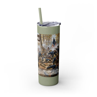 Miami Tribe Historical Skinny Tumbler 20oz — Native American Heritage Travel Cup