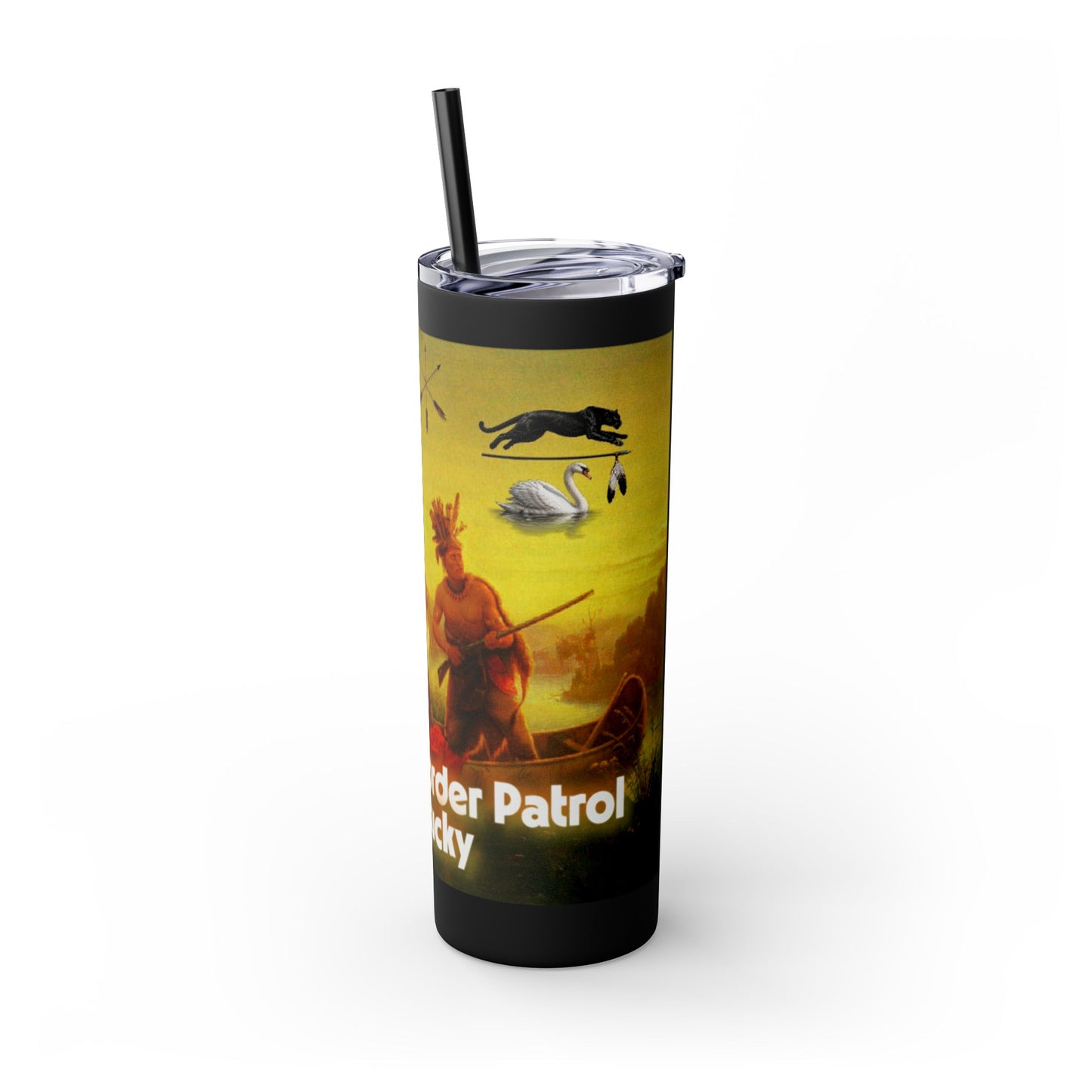 Shawnee East Skinny Tumbler with Straw, 20oz