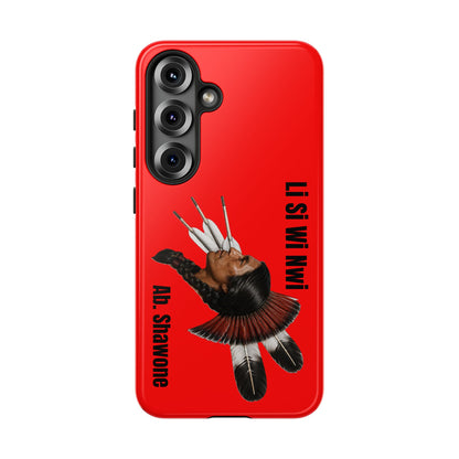 Absentee Shawnee Headdress Phone Case — 'Li Si Wi Ni' Design