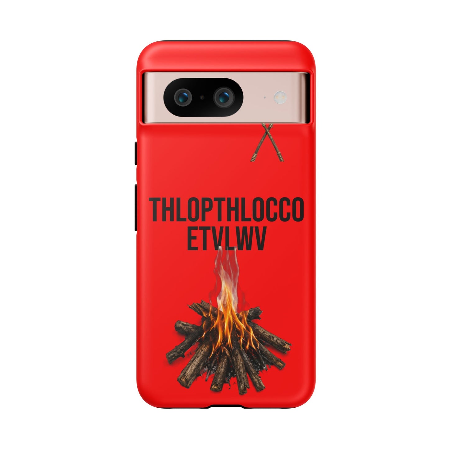 Thlopthlocco Protective Phone Case —  Text "THLOPTHLOCCO ETVLWV"