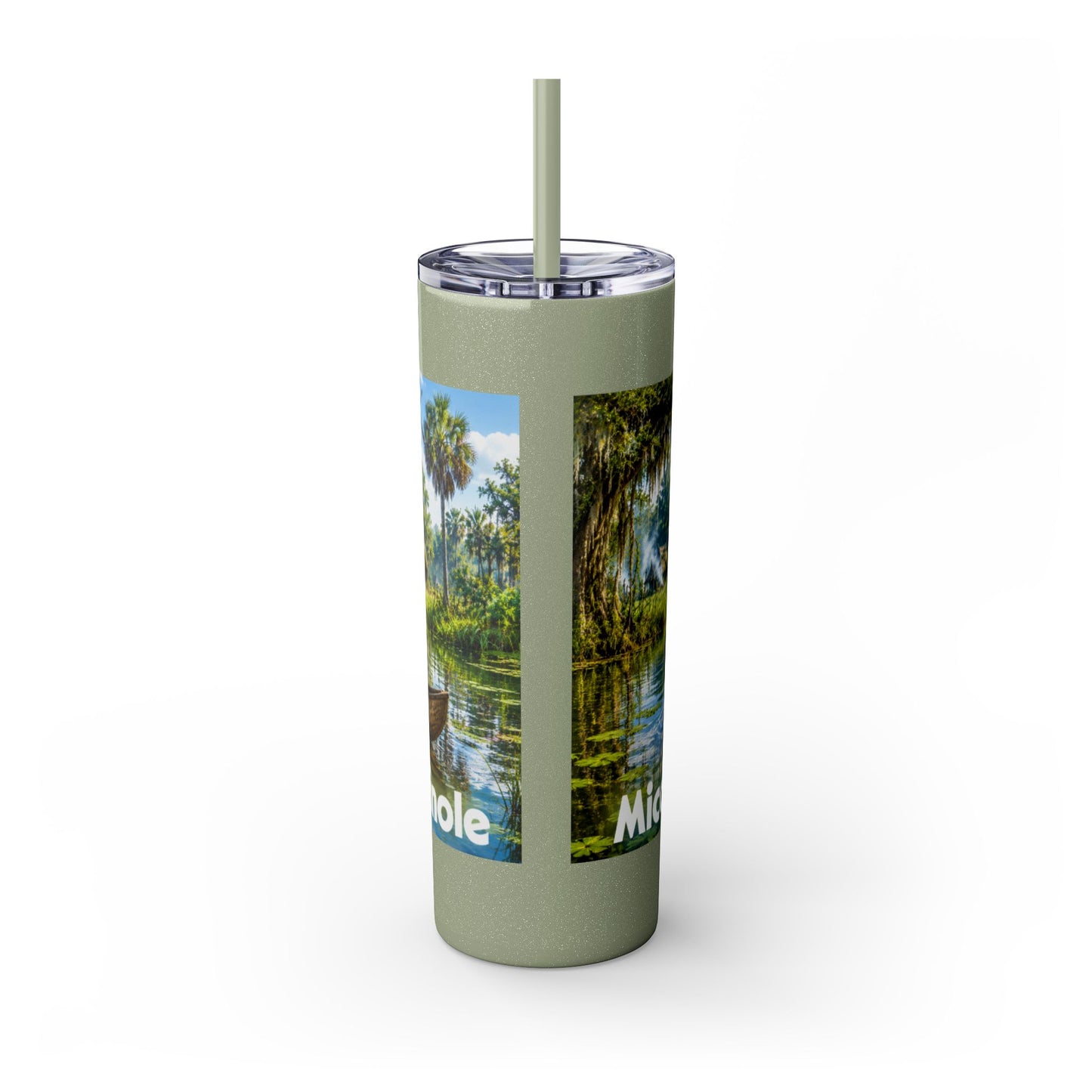 Seminole Skinny Tumbler with Straw, 20oz