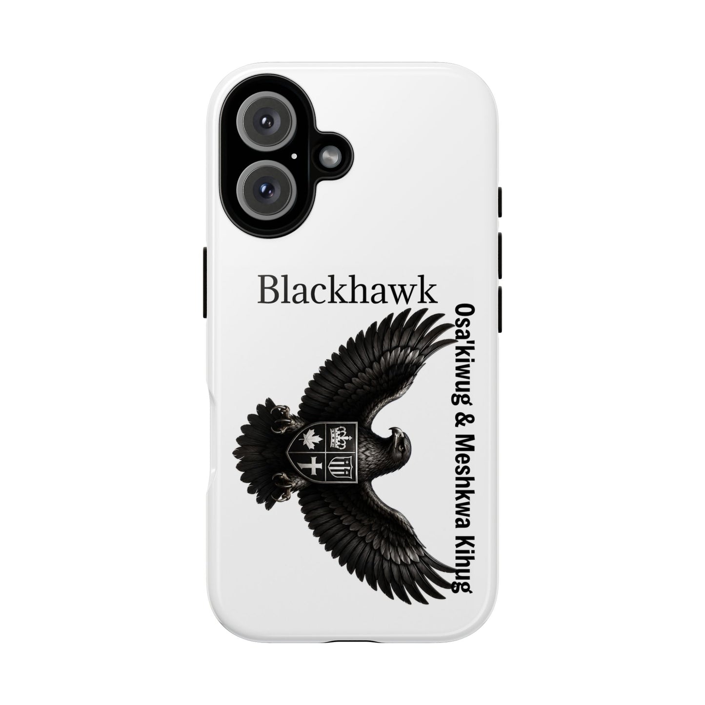 Sac&Fox Phone Case — 'Blackhawk' Raven Crest Protective Tough Case