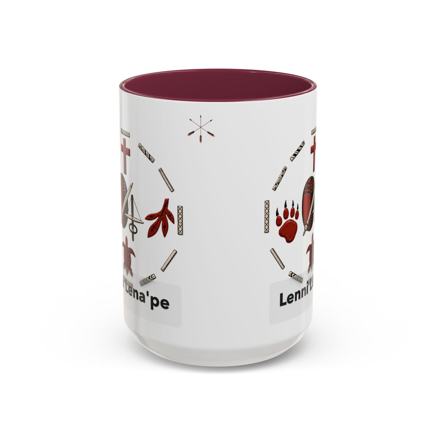 Delaware East Lenni Lenape Tribal Ceramic Mug – Native Symbols Coffee Cup (11oz/15oz)
