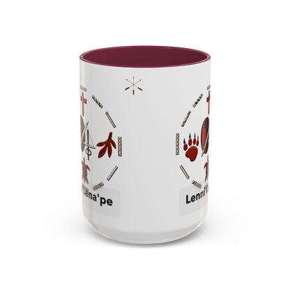 Delaware East Lenni Lenape Tribal Ceramic Mug – Native Symbols Coffee Cup (11oz/15oz)