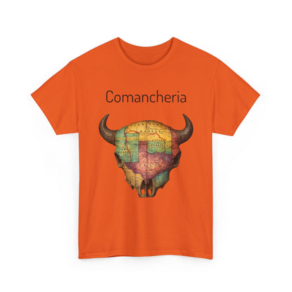 Comancheria Buffalo Skull T-Shirt — Western Map Graphic Tee