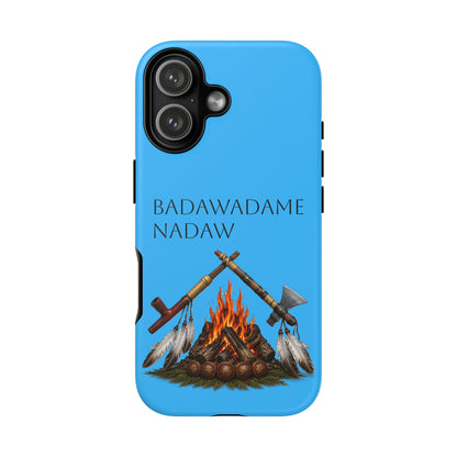 Pottawatomi Tough Cases: 'Badawadame Nadaw' Campfire & Tools Phone Case