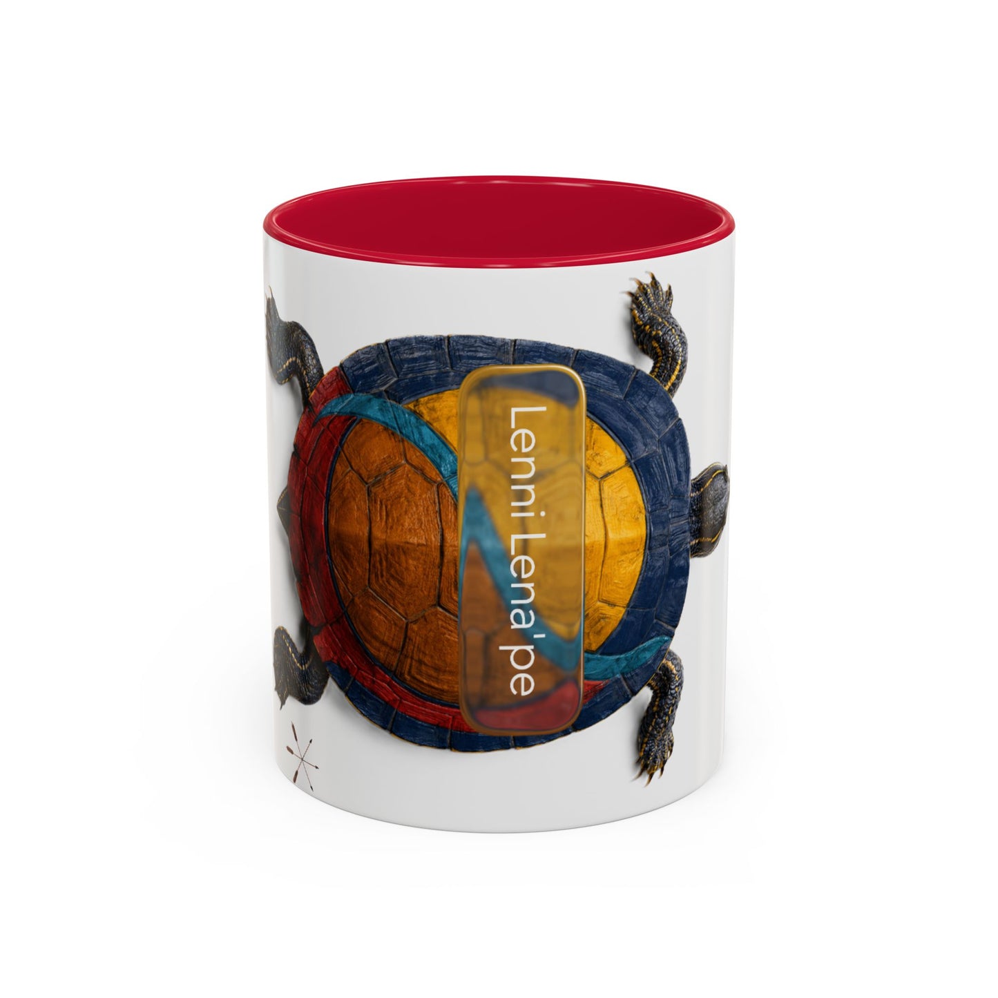 Delaware West Colorful Turtle Coffee Mug — Vibrant Hand-Painted Shell Design (11oz/15oz)