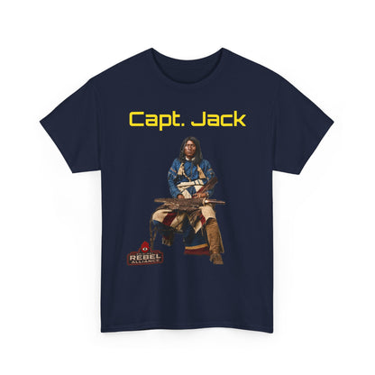 Capt. Jack Graphic Tee — Vintage Captain Illustration Shirt
