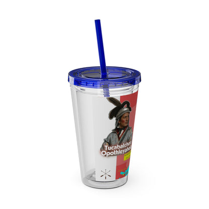 Opothleyahola Sunsplash Tumbler with Straw, 16oz