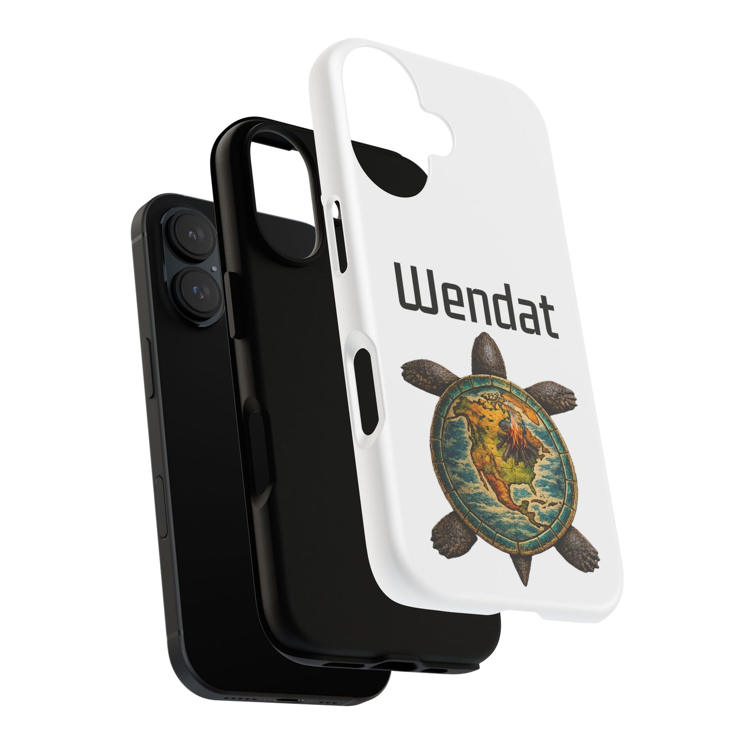 Wyandotte Wendat Turtle Phone Case — Indigenous Turtle Shield Design
