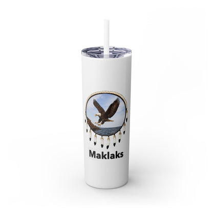 Modoc Eagle Skinny Tumbler – 20oz Straw Travel Cup (Maklaks)