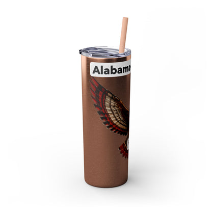 AQ Skinny Tumbler with Straw, 20oz