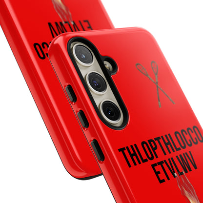 Thlopthlocco Protective Phone Case —  Text "THLOPTHLOCCO ETVLWV"