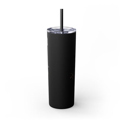 Shawnee East Skinny 20oz Tumbler with Straw — East Shawano River Swan & Otter Design