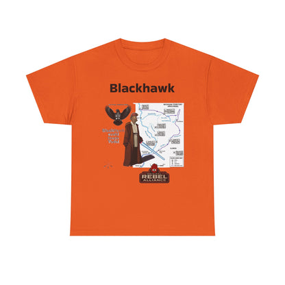 Blackhawk Rebel Trail Vintage Map Graphic T-Shirt