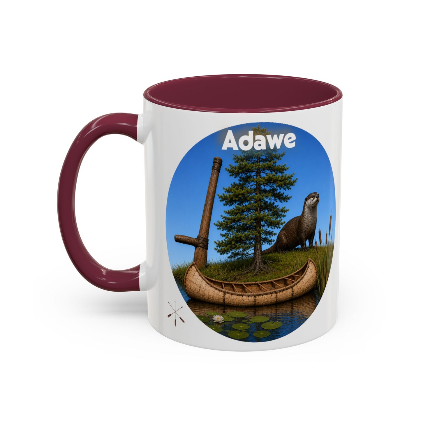 Ottawa Adawe Otter Canoe Mug — Nature Wildlife Coffee Cup (11oz & 15oz)