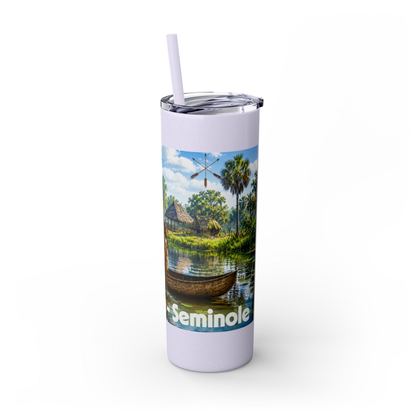Seminole Skinny Tumbler with Straw, 20oz