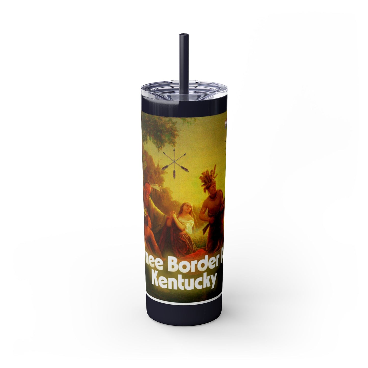 Shawnee Absentee Skinny Tumbler with Straw, 20oz