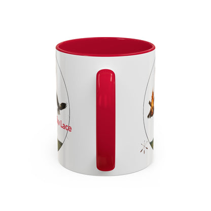 Kialegee Adventure Mug — 'Ekv Lace' Cross, Eagle & Campfire Ceramic Coffee Cup (11oz/15oz)