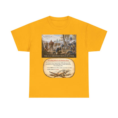 Chief Little Turtle Historical Battle Tee — "The U.S. Greatest Defeat by a Tribe" Cotton T-Shirt