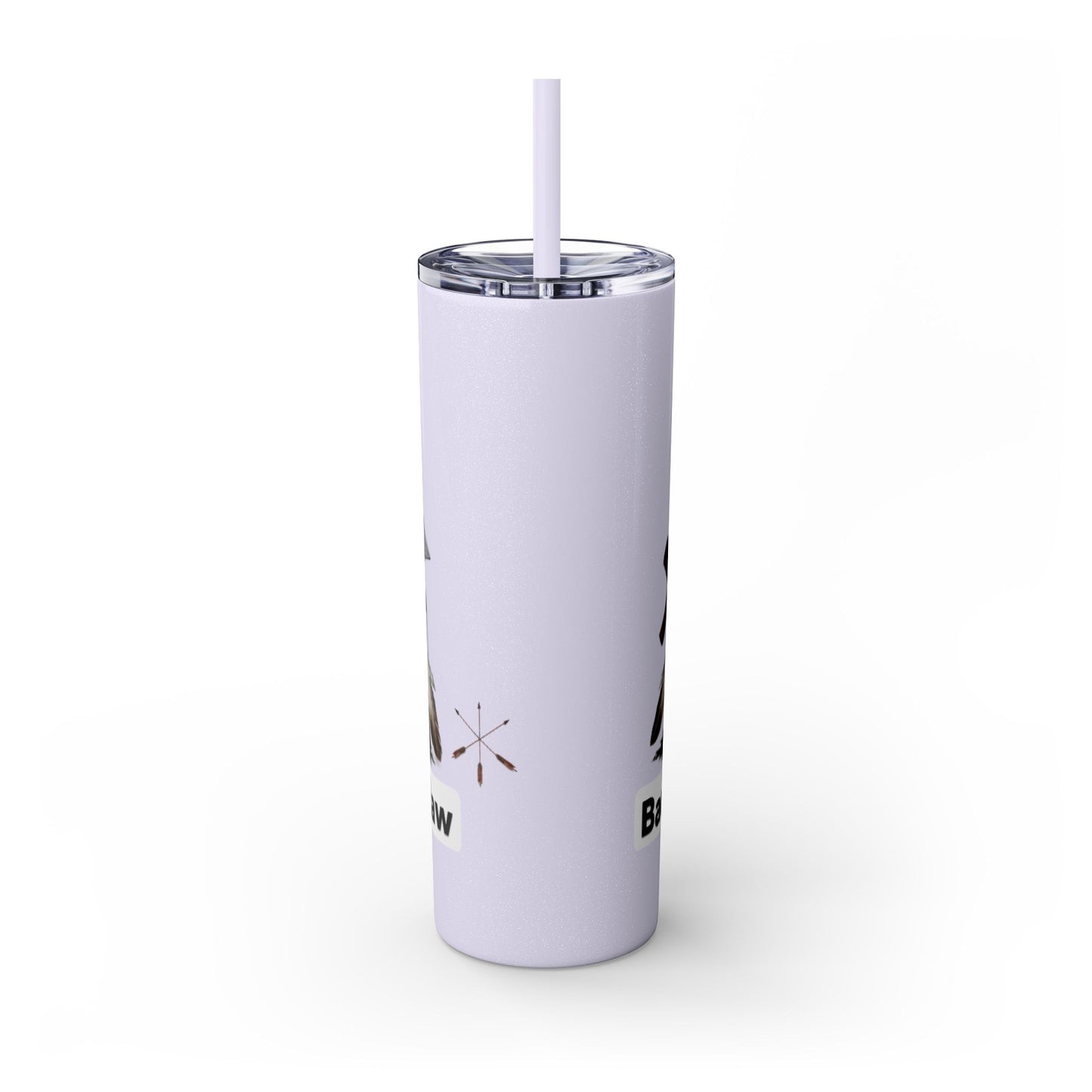 Pottawatomie Campfire Badge Skinny Tumbler 20oz — Badawadame Nation Design
