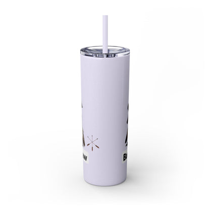 Pottawatomie Campfire Badge Skinny Tumbler 20oz — Badawadame Nation Design