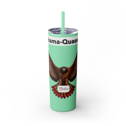 AQ Skinny Tumbler with Straw, 20oz
