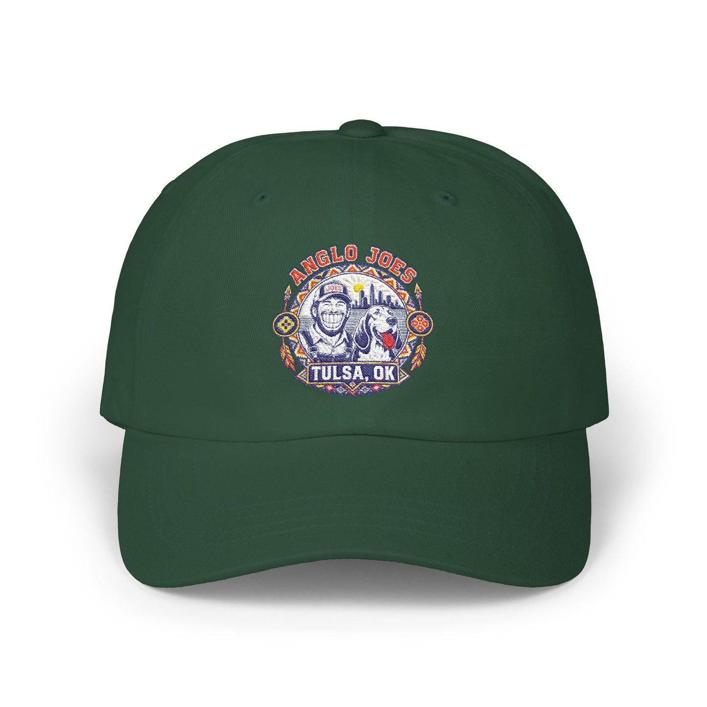 Tulsa OK Vintage Bison Patch Dad Cap