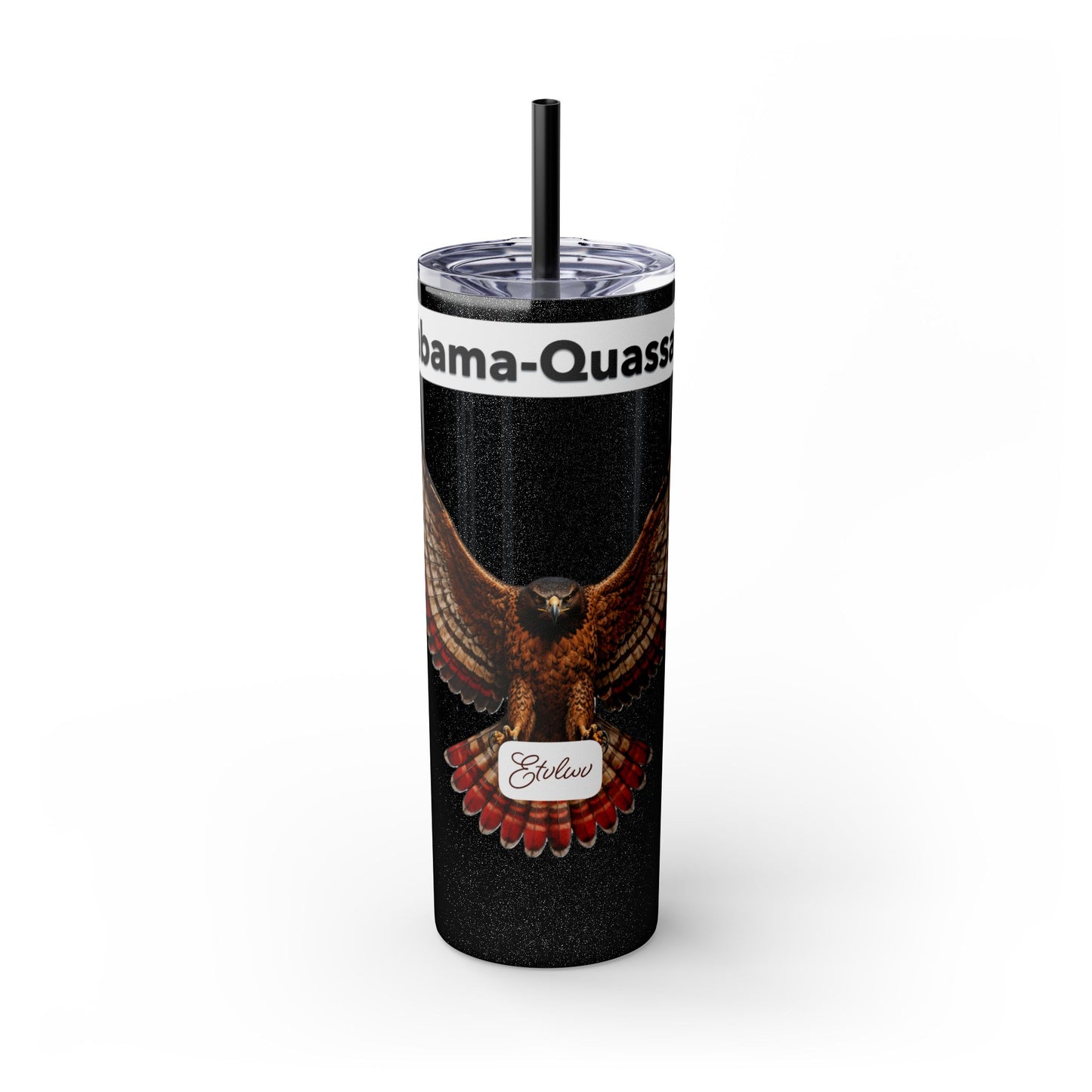 AQ Skinny Tumbler with Straw, 20oz